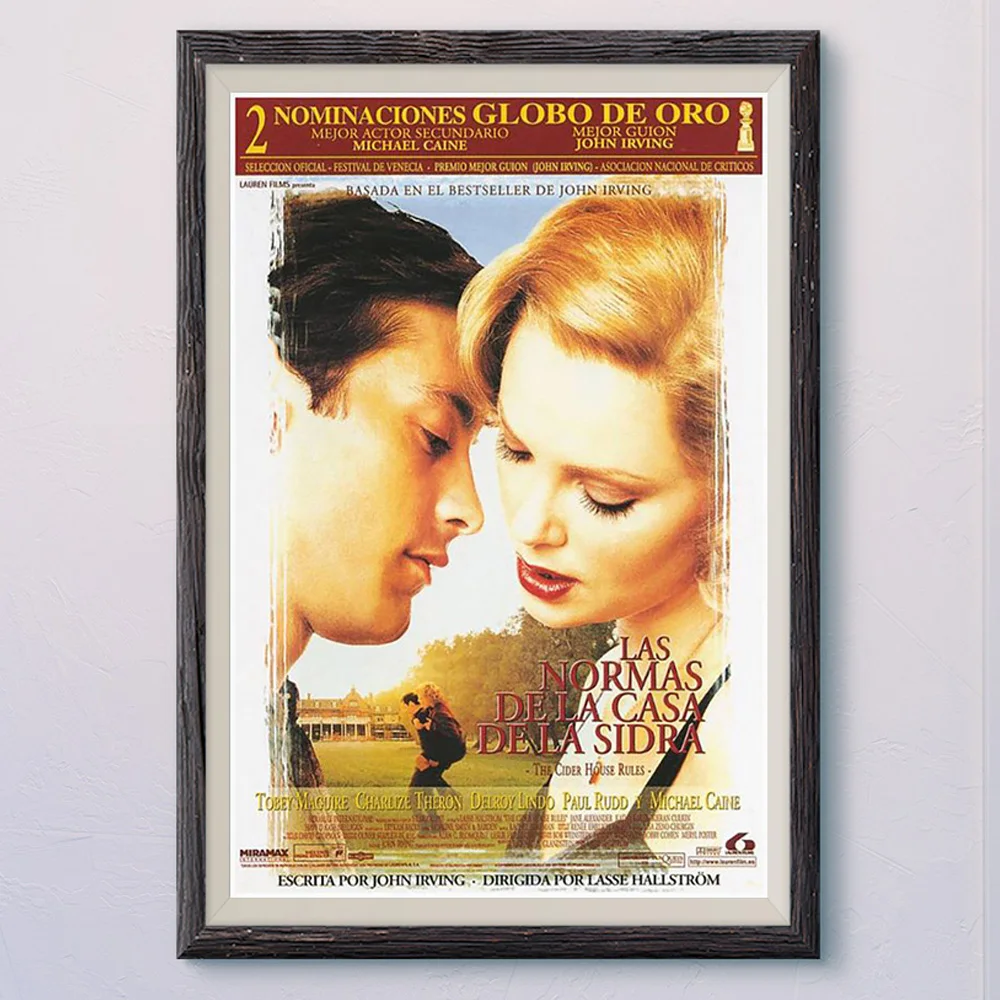 N383 THE CIDER HOUSE RULES Vintage Classic Movie Wall Silk Cloth HD Poster Art Home Decoration Gift