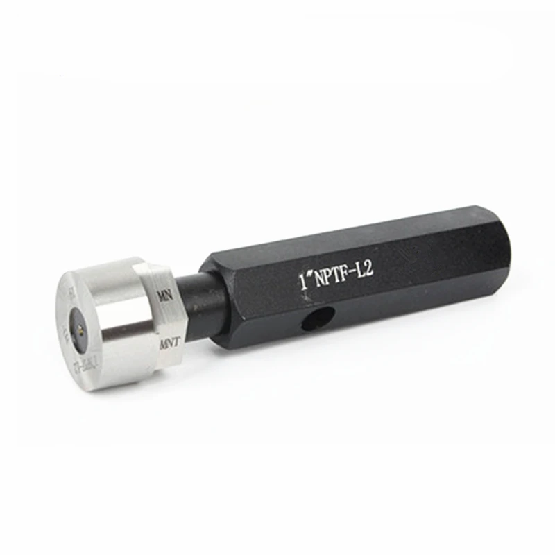 테이퍼 파이프 나사 플러그 게이지, NPTF1/8-27 NPTF1/4-18 L1 L2 L3, 60 도 부드러운 플러그 게이지, go nogo 건조 밀봉 측정 게이지 도구