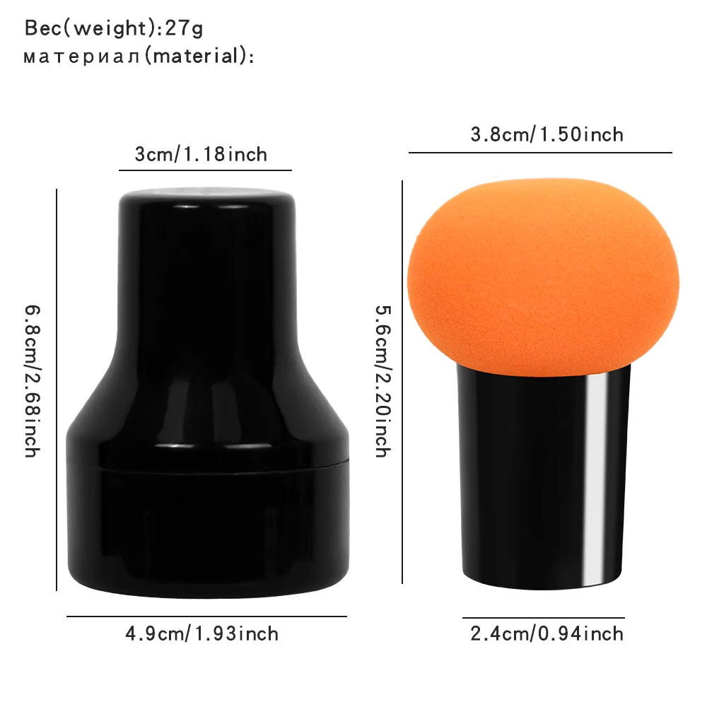 New Arrival  Makeup Sponge Mushroom Head Powder Liquid Foundation Puff Dry & Wet Multi- function Cosmetic Tool Tamp Storage Box