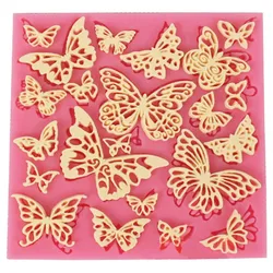 Flower Butterfly Silicone Molds DIY Lace Cupcake Fondant Molds Gumpaste Chocolate Moulds Sugarcraft Cake Decorating Tools