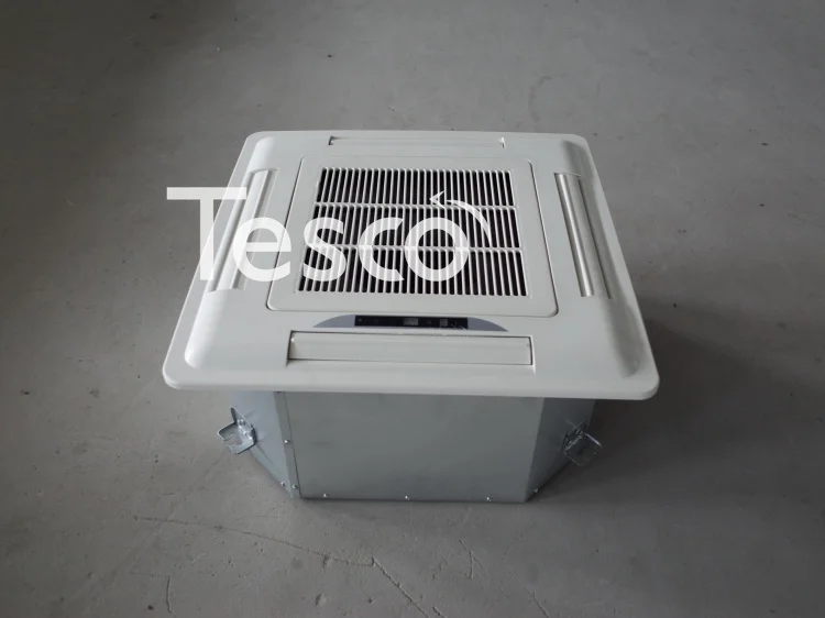 Cassette surface mounted fan coil unit embedded in patio machine  ceiling    water air conditioner