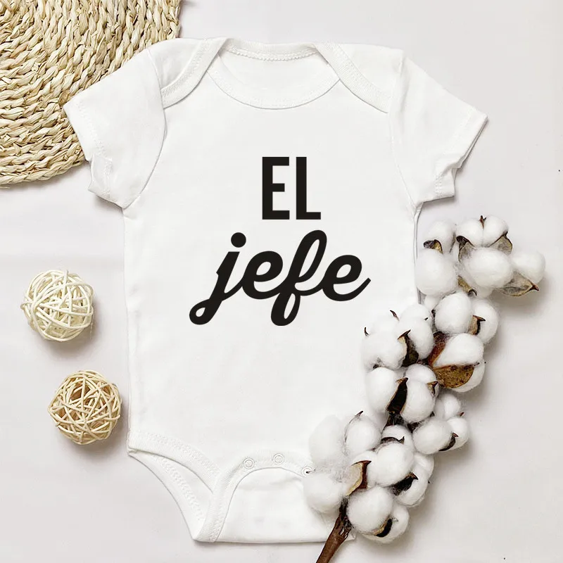 

New Baby Short Sleeve Jumpsuit Caasual Letter Print El Jele Girl Boy Rompers Newborn Baby Clothes Newborn Baby Gifts