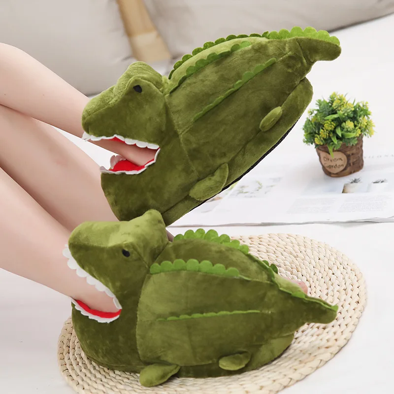 

Droppshing Cartoon Shark Funny Shoes Girls Lovely Indoor Slippers Ladies Home Shoes 2022 Fashion Plush Warm Slippers