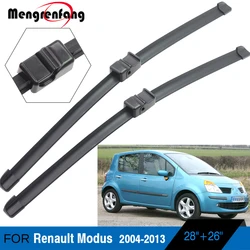 For Renault Modus Grand Modus Car Front Windscreen Wiper Blades Frameless 2004 2005 2006 2007 2008 2009 2010 2011 2012 2013