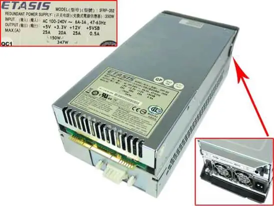 

ETASIS IFRP-352 Server Power Supply 350W PSU Inspur AS500