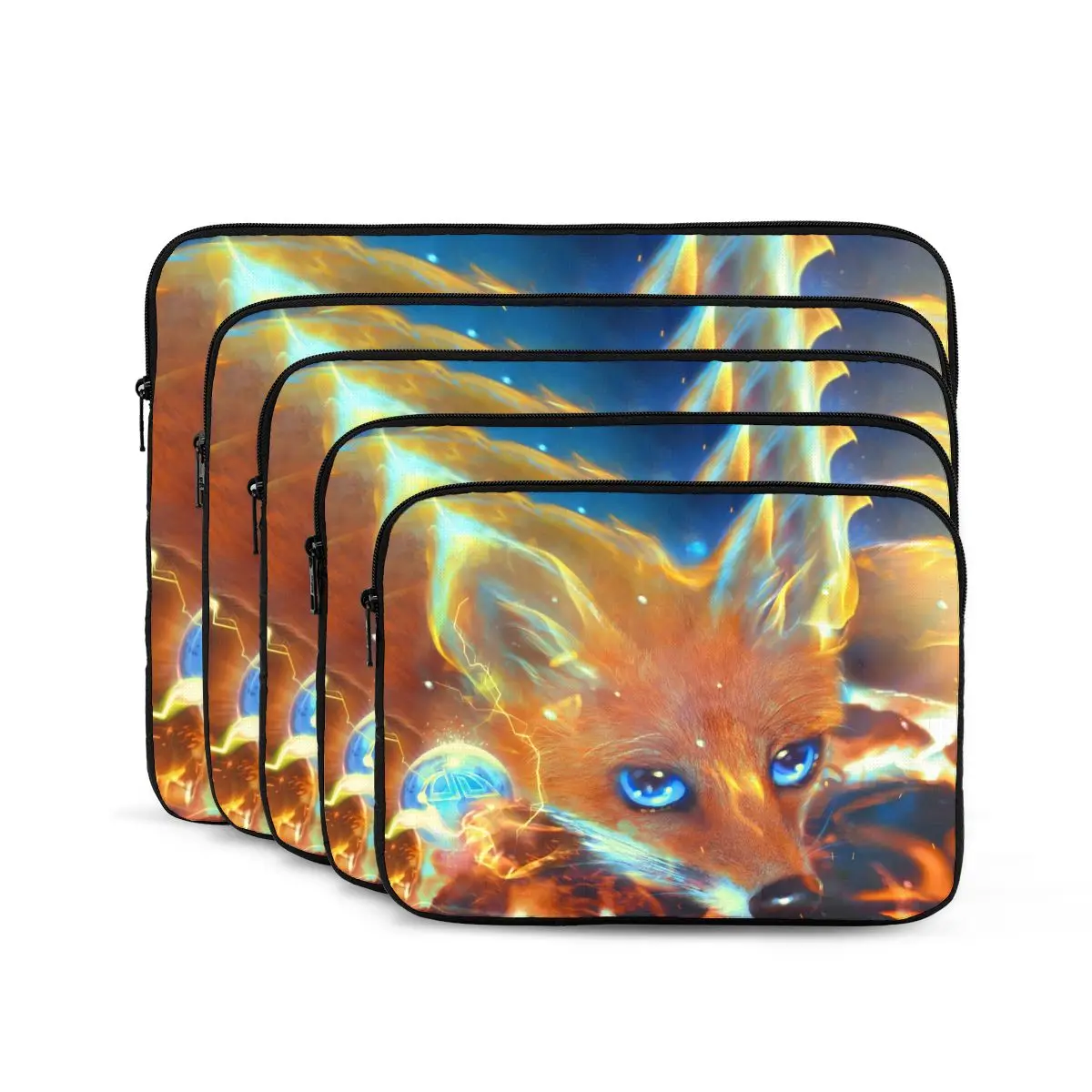 Celestial Fox Computer ipad Laptop Cover Case Laptop Sleeve Bag Portable Cover Fundas Pouch