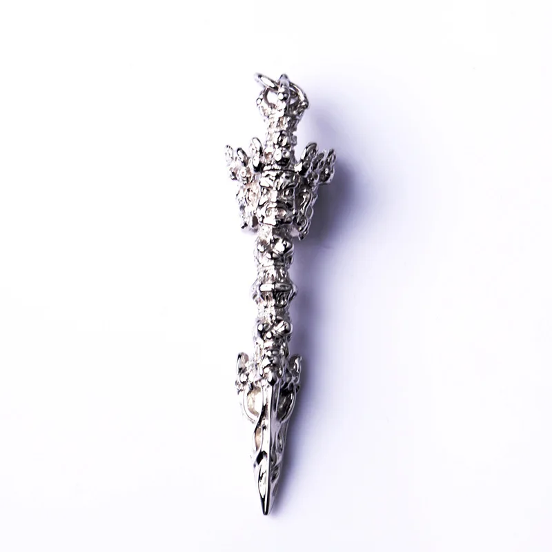 

National Standard S999 Pure Silver Three-sided Puba Vajra Pendant