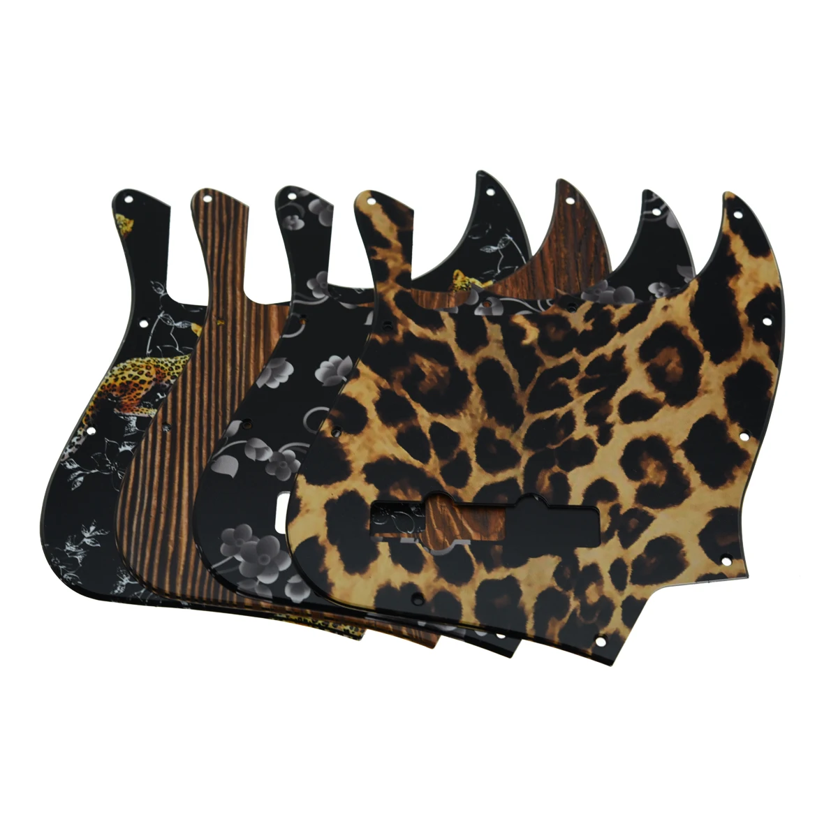 Dopro 10 Hole 3D Printed Plastic Standard Jazz J Bass Pickguard with screws Scrach Plate Various Colors