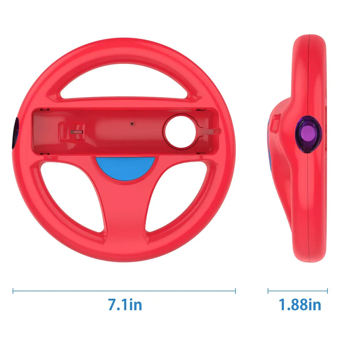 Mario Kart Racing Games Steering Wheel Controller Handle Holder Grip for Nintendo Wii Red Color For girl Birthday Gift