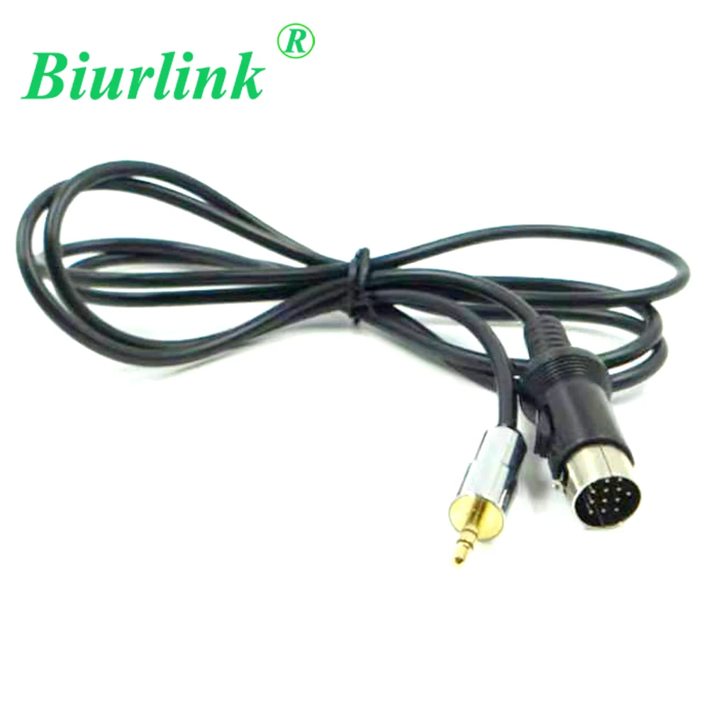 

Biurlink 13Pin Car CD Changer to 3.5MM Smartphone AUX Headphone Jack Adapter Input Cable for Kenwood CA-C2AX KCA-iP500 CA-C1AX