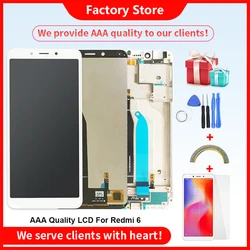 Grade AAA Quality LCD For Xiaomi Redmi 6 LCD With Frame LCD Display Screen For Xiaomi Redmi 6 Screen LCD 10-Touch 1440x720