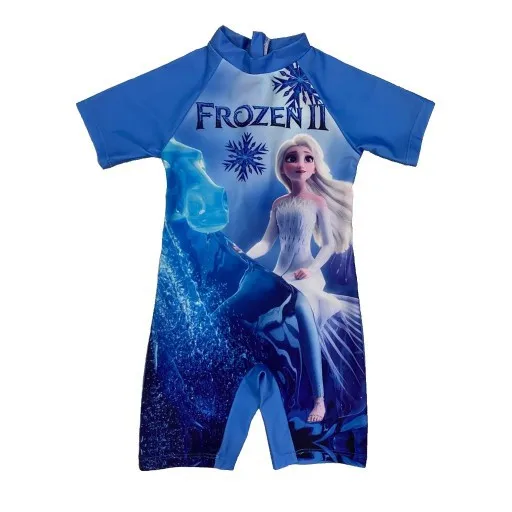 Disney Baby Girl stroje kąpielowe zestaw ubrań dla dzieci plaża strój kąpielowy Bathsuit Cartoon Frozen księżniczka elza Girls kąpielówki