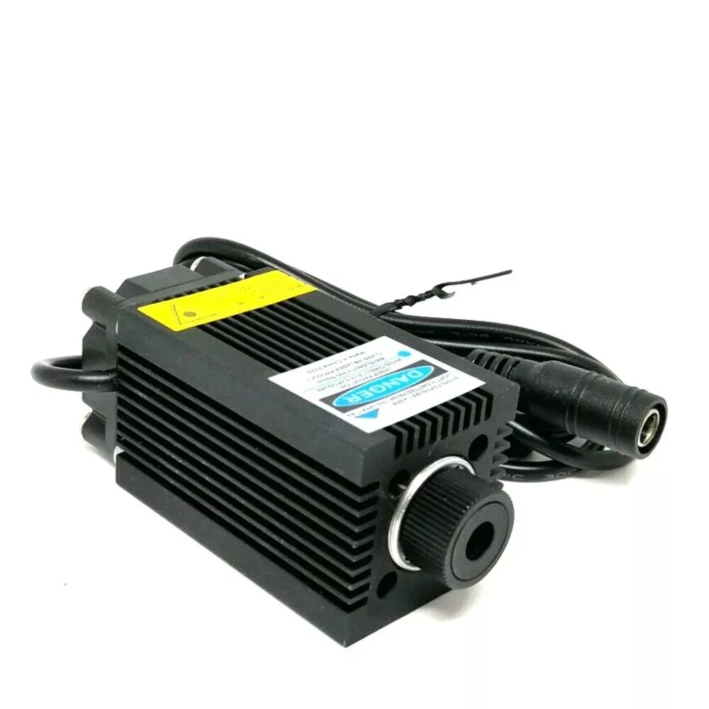 450nm 1000mW Focusable  Laser Blue Dot Diodes Module   w/12V Power Adapter &Locator Holder