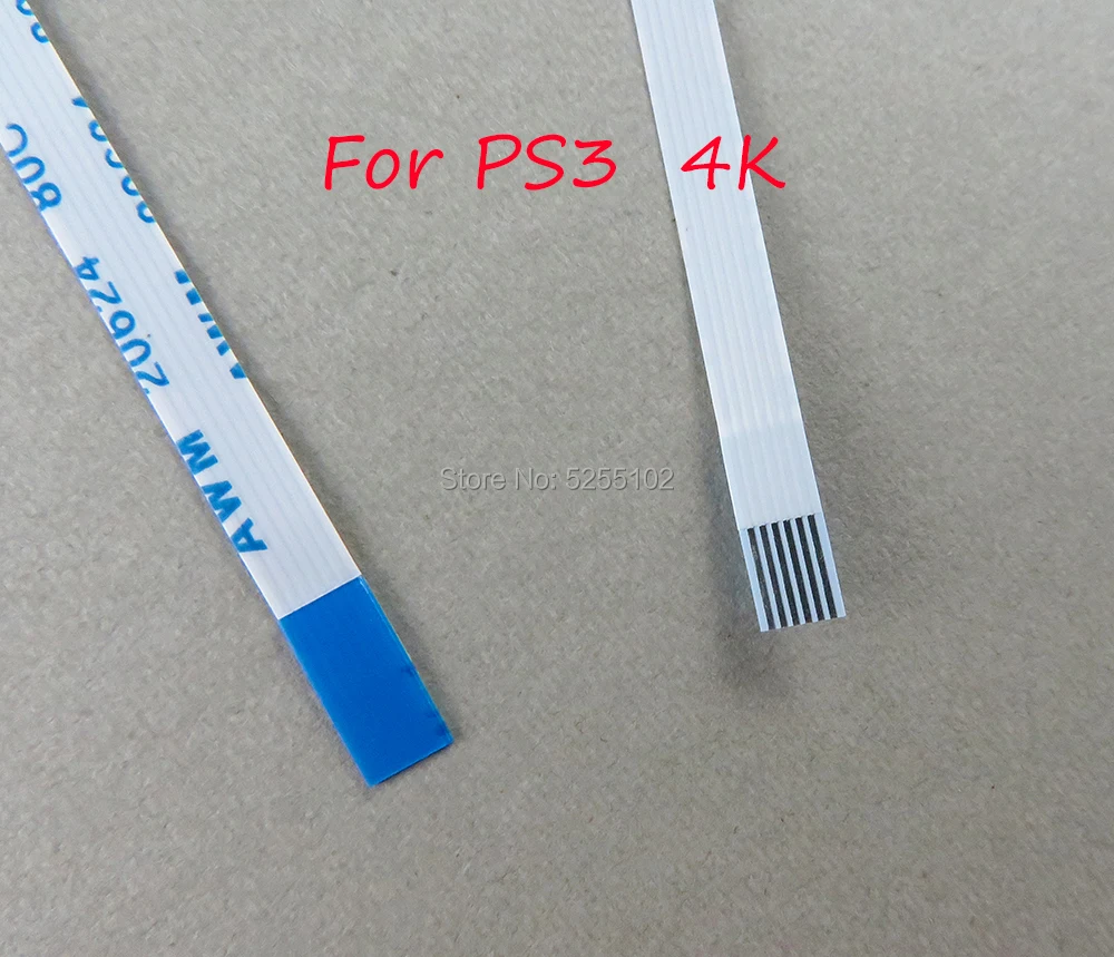 10pcs high quality power on off switch reset ribbon cable 6 pin 4K 4000 for ps3 Playstation 3 super slim