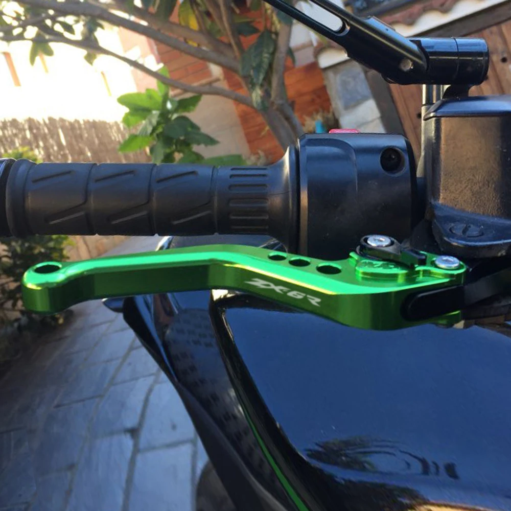 CNC Short Brake Clutch Levers For Kawasaki ZX6R ZX 6R ZX-6R / 636 2019 - 2023 2022 2021 Motorcycle Accessories