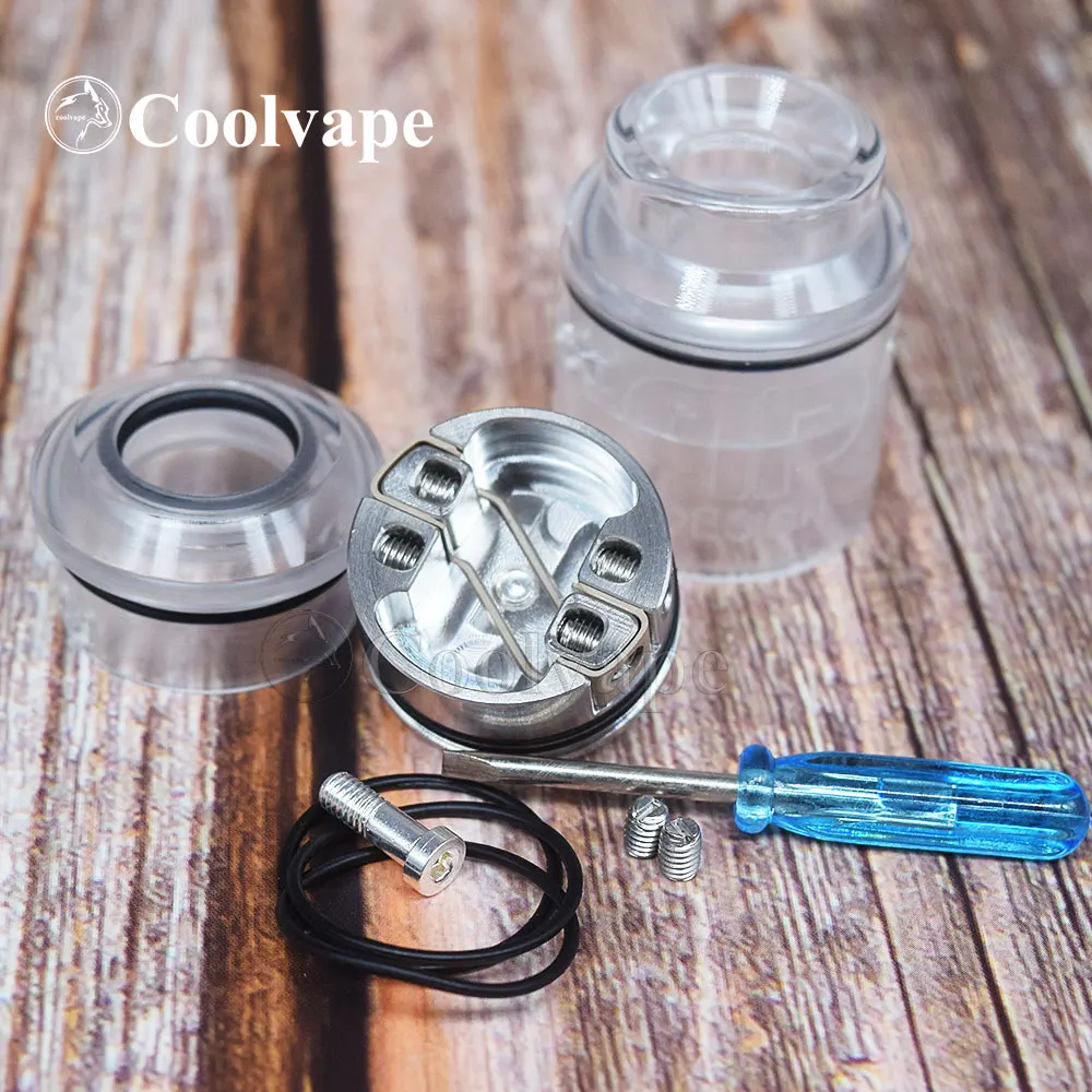 Coolvape QP KALI V2 RDA Đường Kính 25Mm Vape Xe Tăng Atomizer Phù Hợp Với 510 Sợi Bản Mod VS Fatality Juggerknot Mini RTA HAKU VENNA V2 Rda