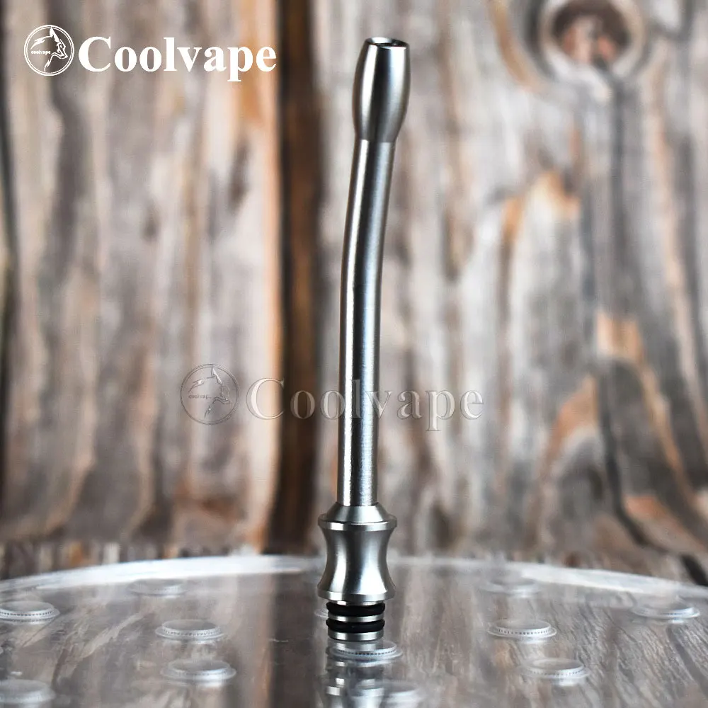 coolvape 510 metal Long Drip Tip Drip Tip electronic cigarette rda For MTL Atomizer Berserker V2 MTL RTA