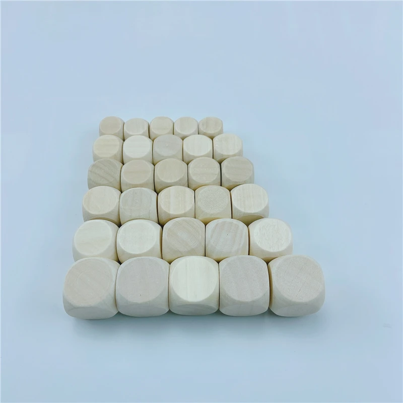 

10 шт. D6 6-сторонние деревянные кубики пустое дерево для вечерние семейная печать гравировка «сделай сам» Игры печать гравировка детские игрушки деревянные кубические кубики