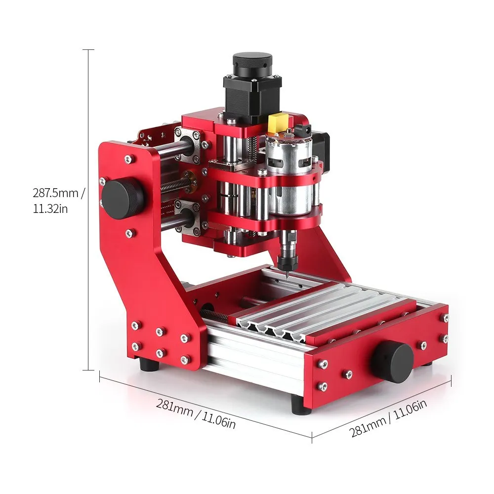 Mini CNC Router 1310 CNC Metal Engraving Milling Machine Kit PCB Wood Milling Laser Machine Engraver with ER11 Collet