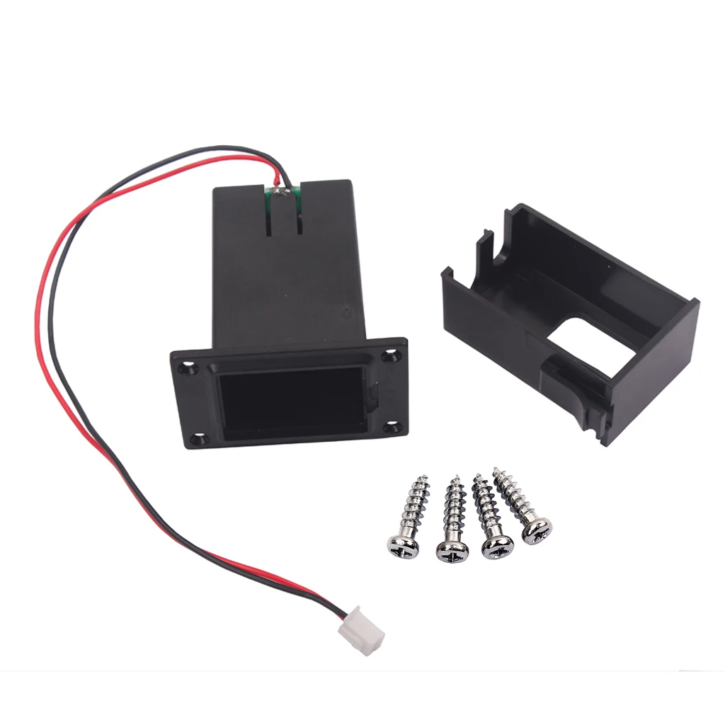 Replacement Battery Holder Box 9V Battery Case for Guitar Bass Ukulele Flat Mount Battery Box Guitar Bass Accessory