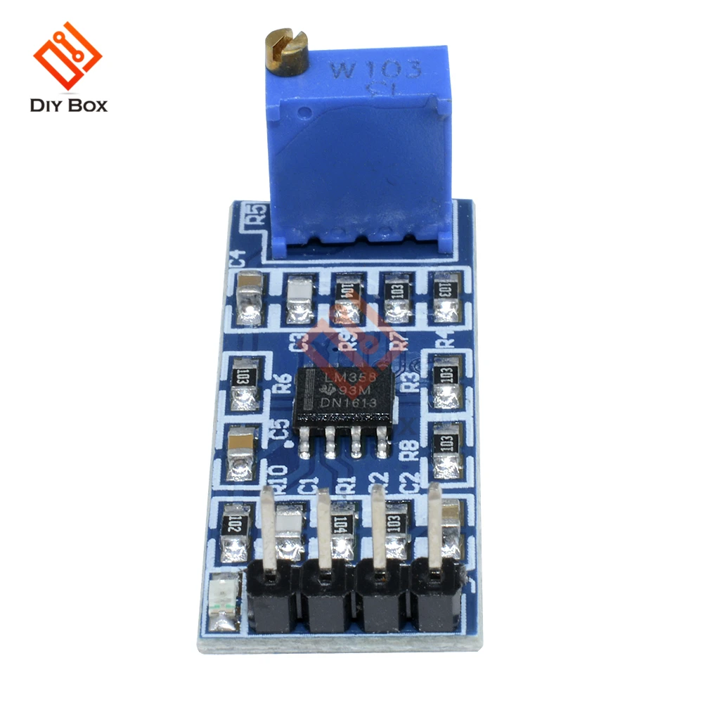 LM358 100 Times Gain Amplification Module Operational Amplifier Sound Speaker Signal Amplification volume control stereo