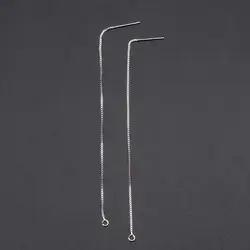 S925 Silver DIY Ear Wire Thread With Jump Ring Dangle Earrings Jewelry Making
