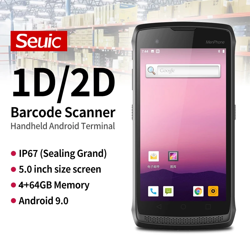 SEUIC CRUISE Ge INDUSTRY SMART PHONE HANDHELD Android Terminal 1D 2D Laser Barcode Reader WiFi 4G Bluetooth PDA Bar Codes Reader