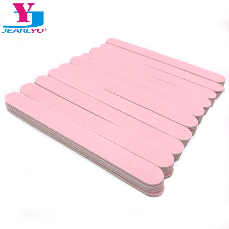 500 pcs Double Side Nail files 240/240 Wood Nail File Lime a Ongle Mini Kalk Nagels Sanderpaper Disposable Manicure Polish Tools