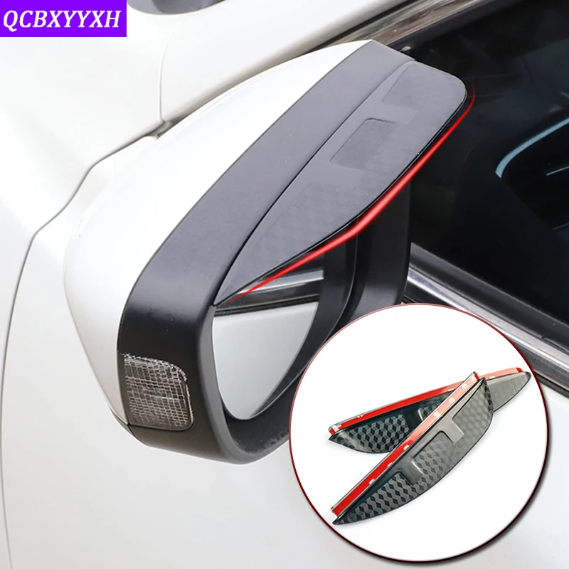 

Car-styling For Hyundai I30 IX35 IX45 Kona Kauai Santa Fe Creta 09-19 Rearview Mirror Eyebrow Rain Gear Shield Anti-rain Cover