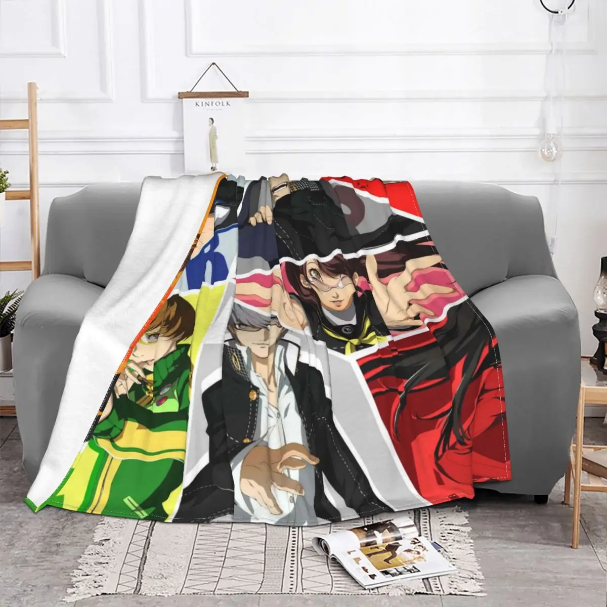 Persona 4 Golden Blankets Fleece Decoration Ultra-Soft Throw Blankets for Bedding Bedroom Plush Thin Quilt