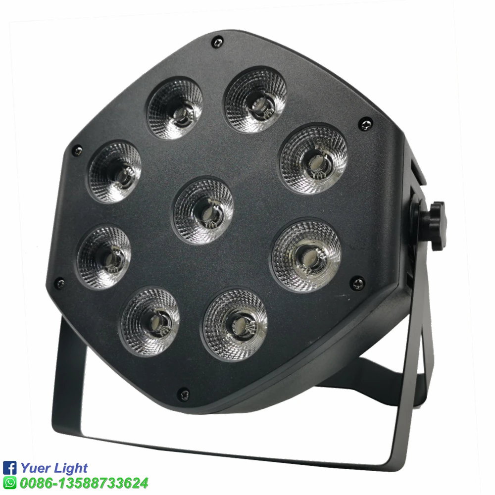 Imagem -03 - Controle Remoto sem Fio Led Par 9x10w Rgbw 4in1 Led Luz de Lavagem Fase dj Festa Uplighting Nenhum Ruído Controle Remoto Luzes da Noite