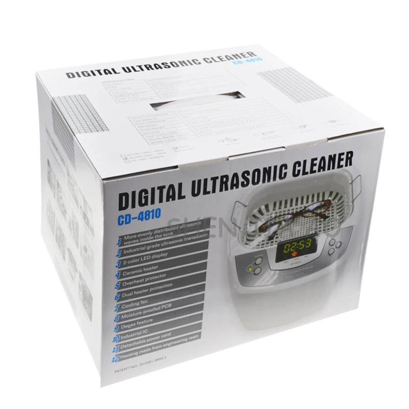 Ultrasonic cleaning machine CD-4810 household intelligent ultrasonic cleaning machine to clean the glasses razor 220V