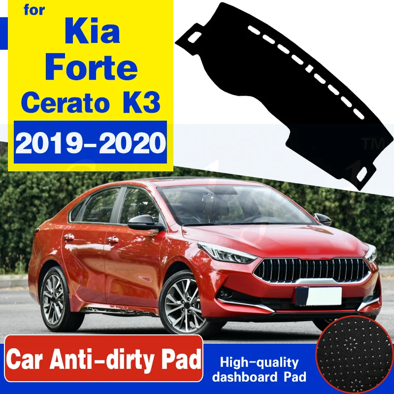 

Car Auto Inner Dashboard Cover For Kia Forte BD Cerato K3 2019 2020 LHD Dash Mat Carpet Cape Dashmat Sunshade Anti-sun