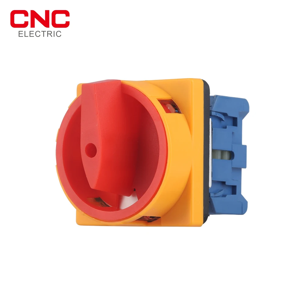 CNC D11-25 Rotary Switch Selector Changeover Cam Switch 25A 1 Phase 2 Position 4 Terminals Padlock