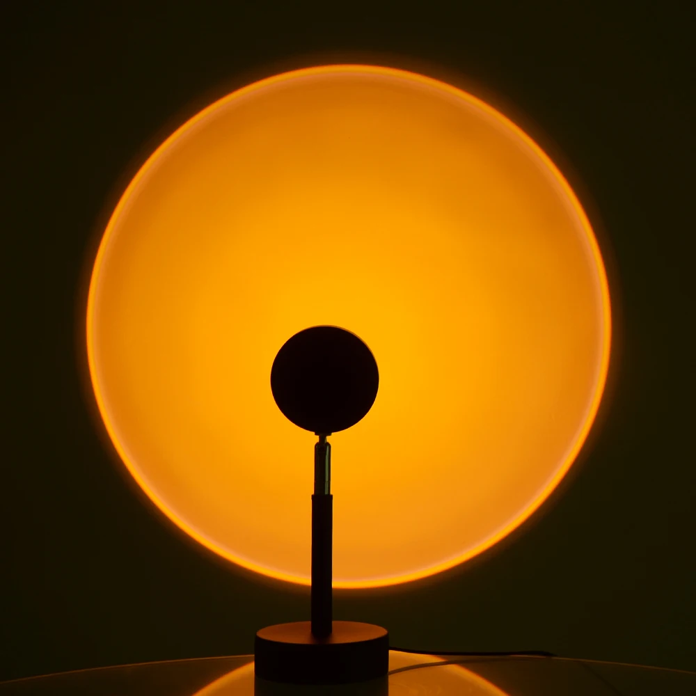 Lampada per proiettore al tramonto spina USB luce notturna a LED proiettore per lampada a luce solare arcobaleno per Vlog Internet Celebrity illuminazione fotografica