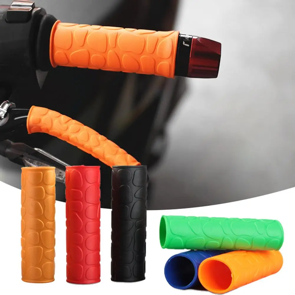 

4Pcs Anti-skid Motorcycle Handlebar Grip Brake Clutches Lever Cover Protector Soft Comfortable to Grip