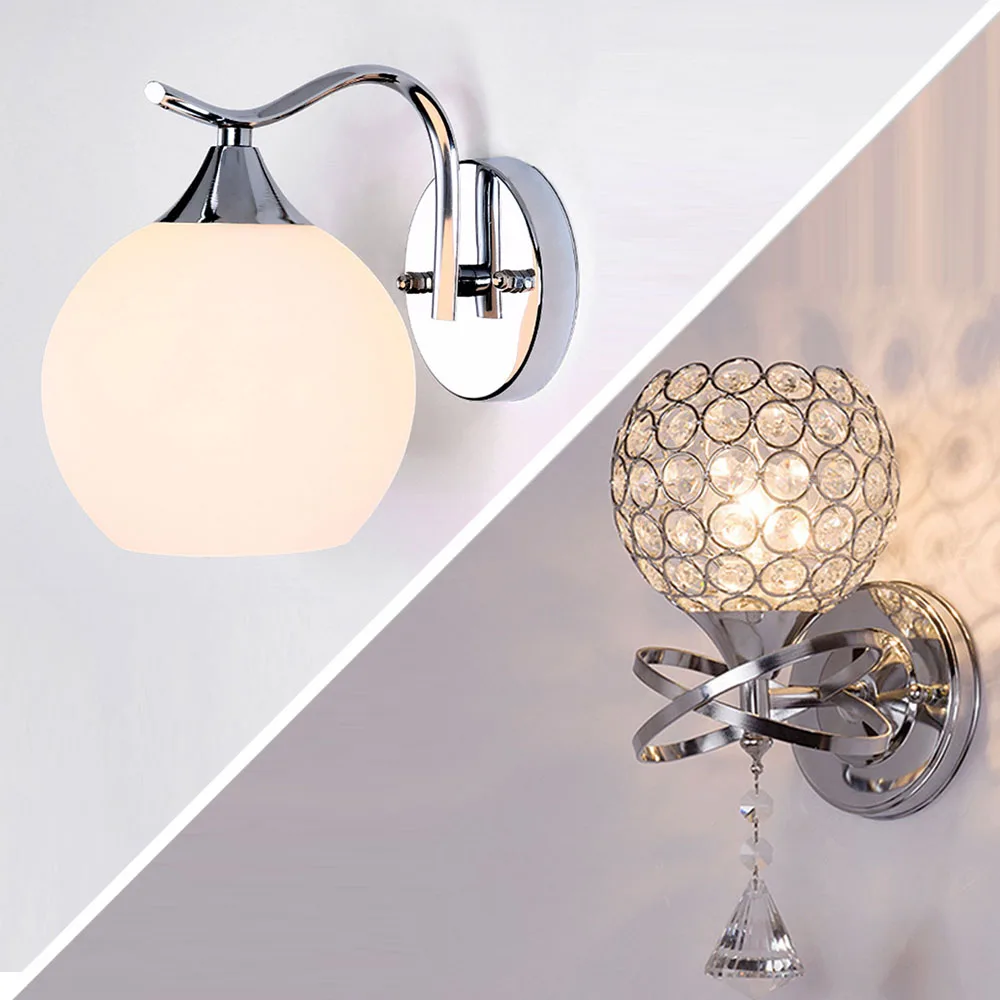

Modern wall lamp living room bedroom bedside wall sconce creative TV background wall corridor wall lamps Glass Light Fixture