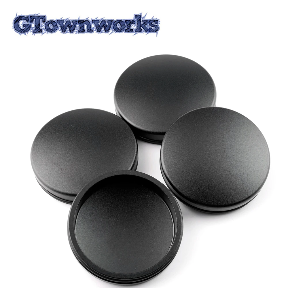 4pcs 60mm 58mm Metal Car Wheel Hub Caps For #670025694 Alloy Car Center Cover Black  Auto Accessroies