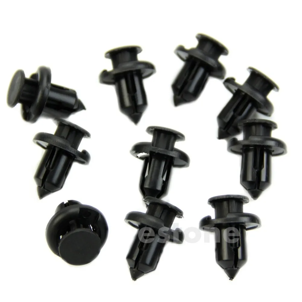 10pcs/set Car Plastic Rivet Bumper Fastener Clip Retainer Screw Fender For Honda Acura