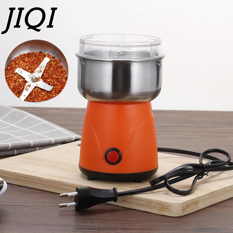 Electric Coffee Grinder Stainless Steel Blade Herb Nuts Crusher Powder Mill Grains Chopper Cafe Beans Spices Grinding Machine EU