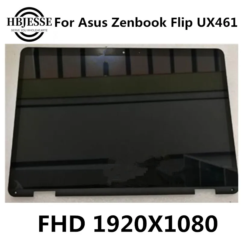 

For ASUS ZenBook Flip UX461U ux461 UX461UA 14 INCH Laptop LCD Touch Screen Digitizer Glass Assembly FHD 1920x1080 Tested