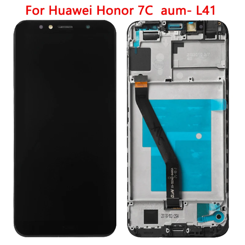 Original AUM-L29 LCD For Huawei Honor 7A Pro LCD Screen Display With Frame For Honor 7C Touch Screen ATU-LX1 Digitizer Assembly