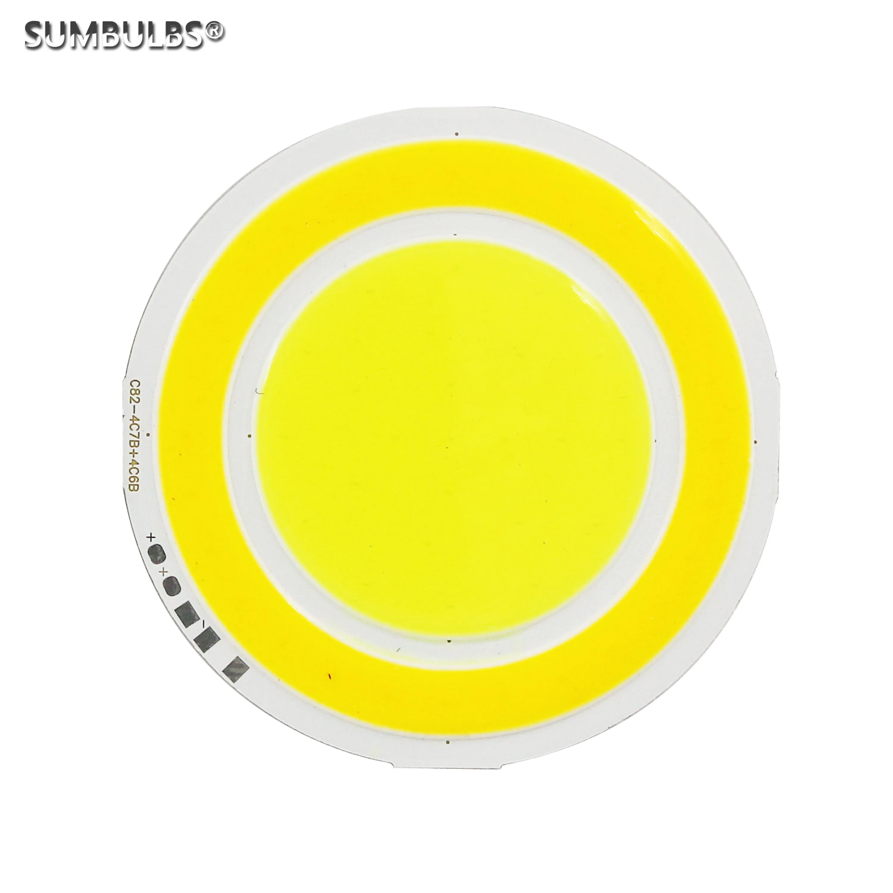 New Store Promotion 82mm Round Double Color LED COB Diode on Board 12V 3000K 6500K 4w for DIY Indoor Outdoor Light Bulb