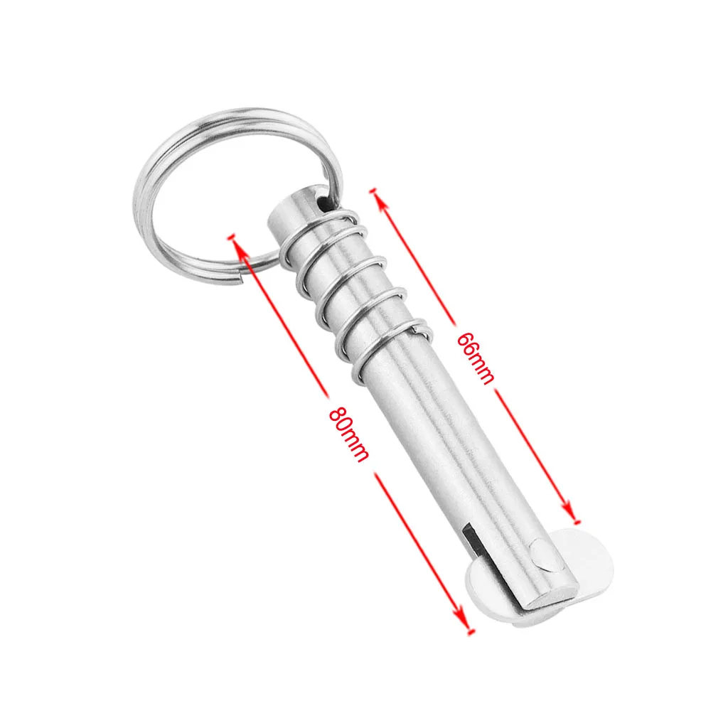 Quick Release Boat Pins, Bimini Top Hinge Pin, 316 Stainless Boat Top Deck Hinge for Ship Outfitting- Quick Removable, 10x80mm