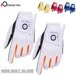 2 szt. Lub para oddychające rękawice golfowe Great Grip dla dzieci Junior Youth berbeć chłopcy dziewczęta Dura Feel lewa ręka prawa ręka