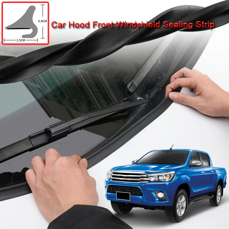 

For Toyota Hilux 2012-2020 DIY Car Seal Strip Windshied Spoiler Filler Protect Edge Weatherstrip Strips Sticker Auto Accessories