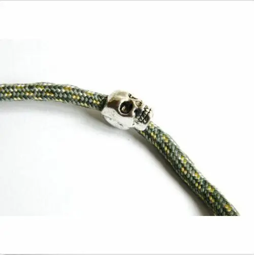 Commercio all'ingrosso 10 pezzi Tibet argento antico Steampunk Skull Spacer Bead gioielli fai da te accessori per finiture artigianali per orecchini collana