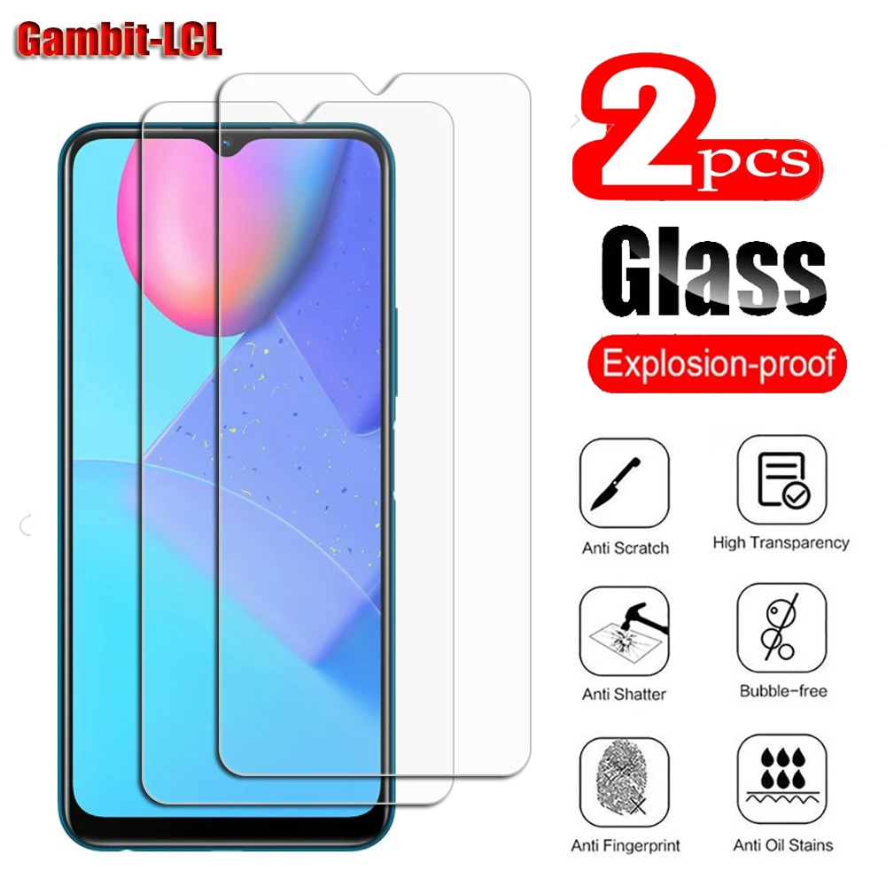 2Pcs Original Protective Tempered Glass For Vivo Y21 Y21s 6.51