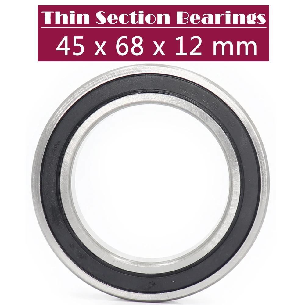 6909-2RS Bearing ( 1 PC ) 45*68*12 mm Thin Section 6909 2RS Ball Bearings 6909RS 61909 RS