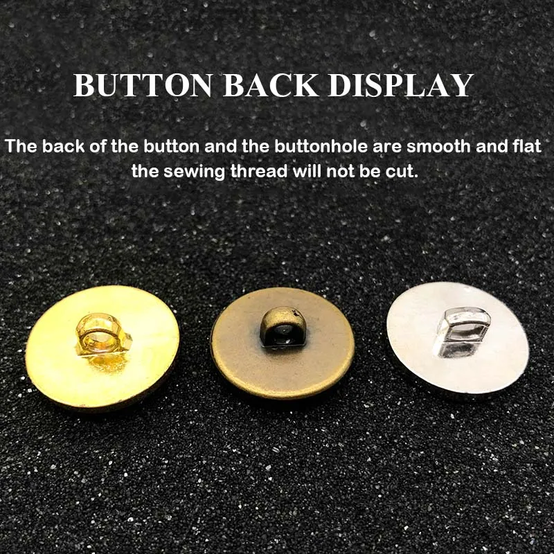 10pcs 15/18/21/25 mm golden gold color plastic buttons garment coat sewing accessories buttons for clothing crafts